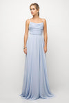 Long Formal Sleeveless Chiffon Prom Gown - The Dress Outlet Cinderella Divine