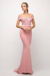 Off Shoulder Prom Dress Formal Gown - The Dress Outlet Cinderella Divine