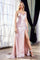 Long Formal Fitted Metallic Evening Prom Dress - The Dress Outlet Cinderella Divine