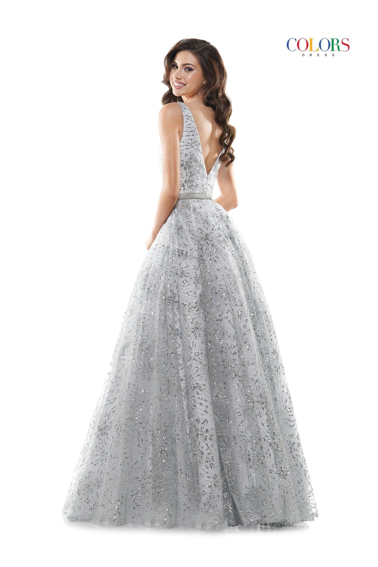 Colors Sleeveless Long Evening Dress G942 - The Dress Outlet