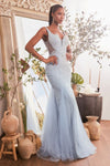 Prom Dresses Long Evening Mermaid Prom Gown Blue