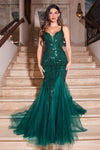 Prom Dresses Long Evening Mermaid Prom Gown Emerald