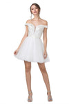 Embellished Homecoming Short Dress - The Dress Outlet ASpeed