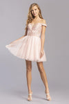 Embellished Homecoming Short Dress - The Dress Outlet ASpeed