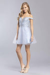 Embellished Homecoming Short Dress - The Dress Outlet ASpeed