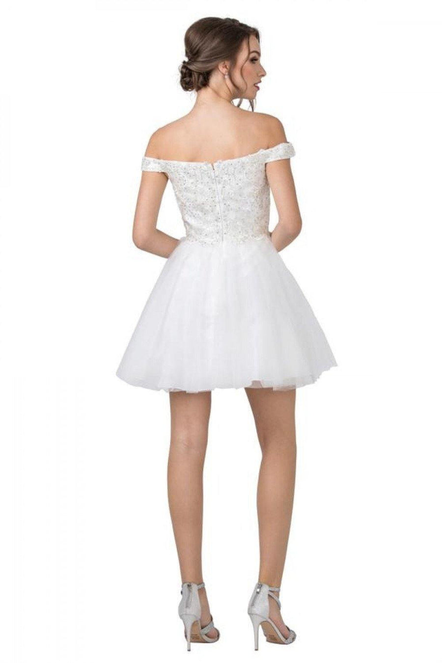 Embellished Homecoming Short Dress - The Dress Outlet ASpeed