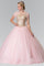 Embroidered Long Quinceanera Dress with Bolero - The Dress Outlet Elizabeth K