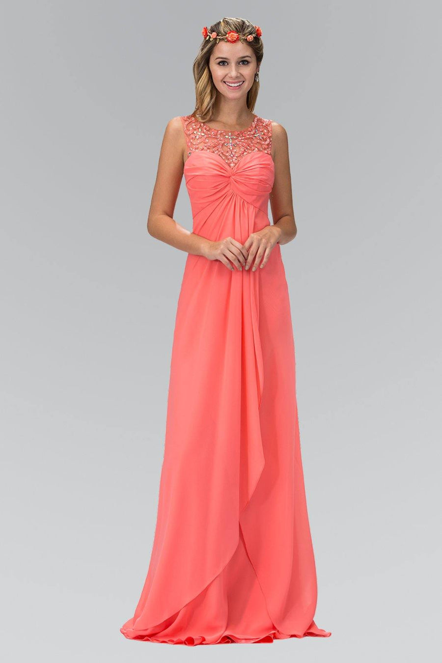 Empire Line Prom Long Dress - The Dress Outlet Elizabeth K