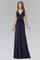 Empire Waist Prom Long Dress with Lace Back - The Dress Outlet Elizabeth K