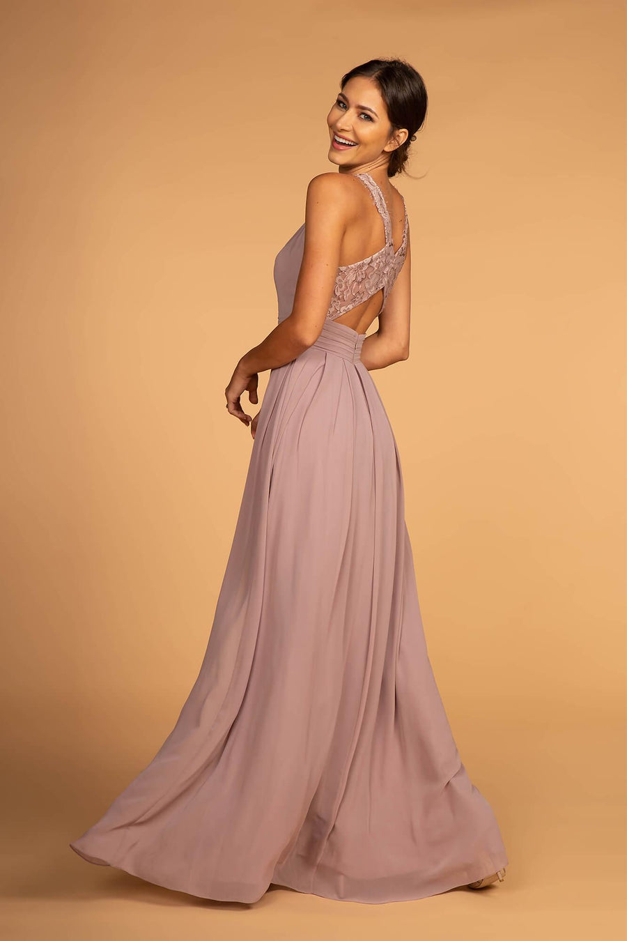 Evening Bridesmaid Long Formal Dress - The Dress Outlet Elizabeth K