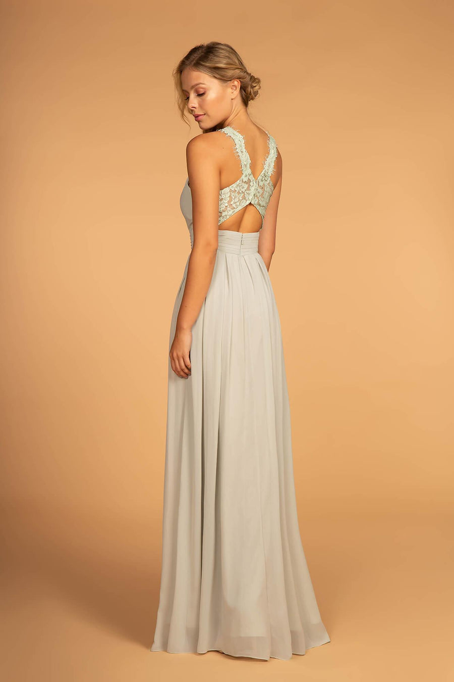 Evening Bridesmaid Long Formal Dress - The Dress Outlet Elizabeth K