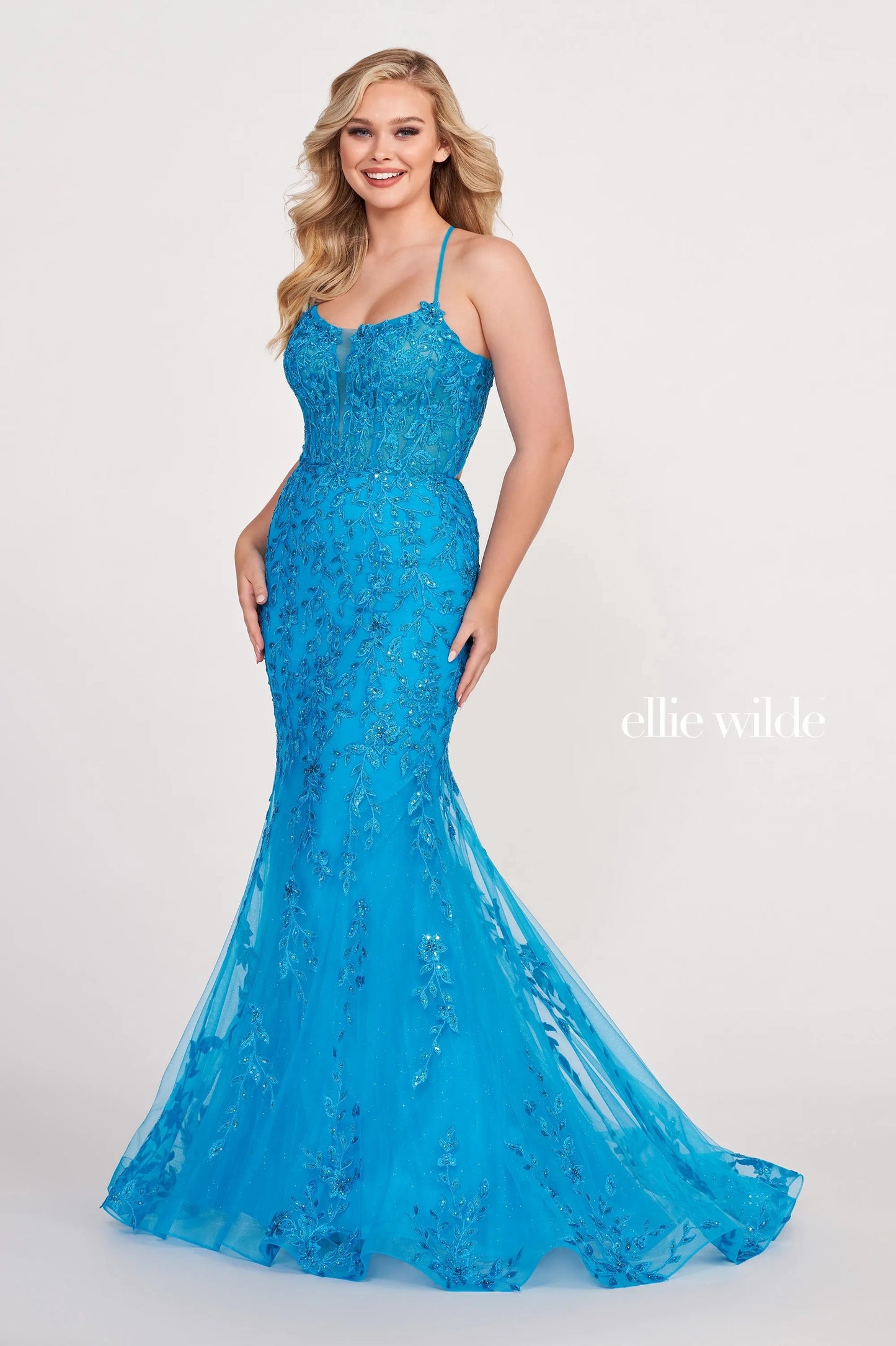 Prom Dresses Mermaid Long Prom Dress Ocean Blue