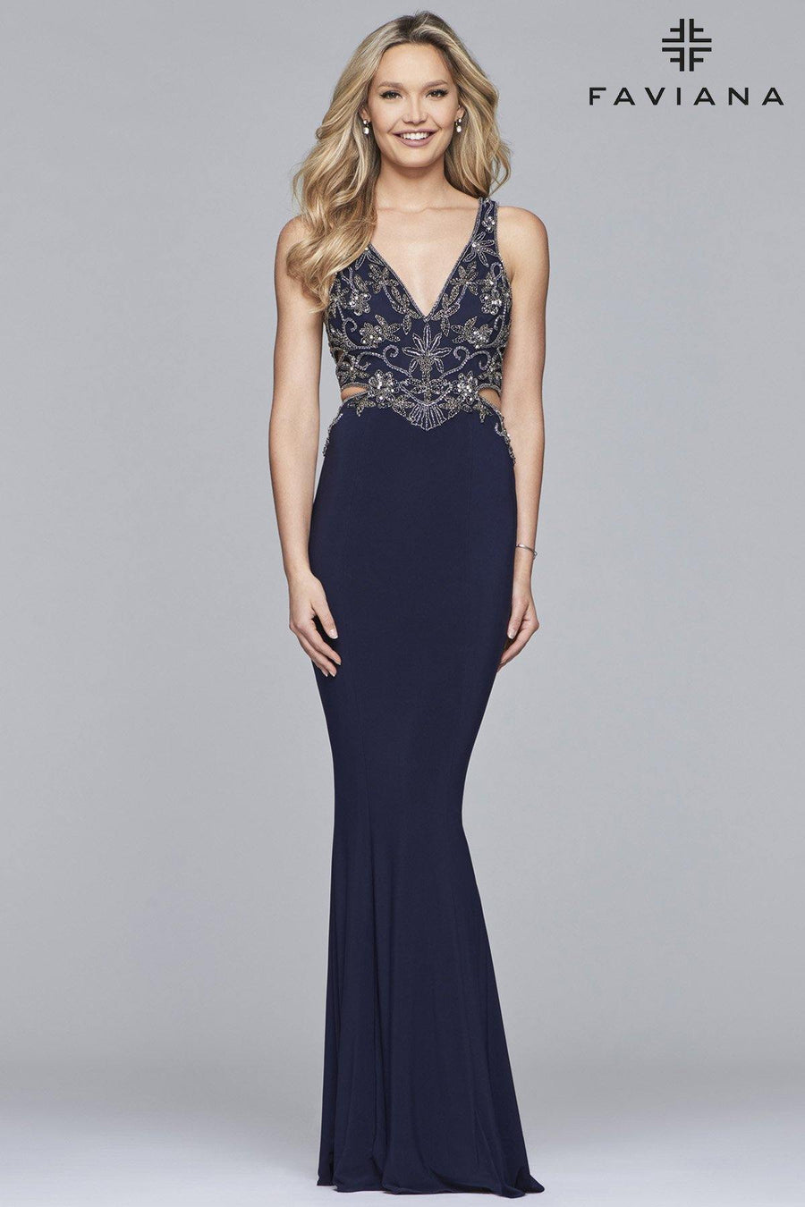 Faviana Long Fitted Prom Dress 10108 Sale - The Dress Outlet