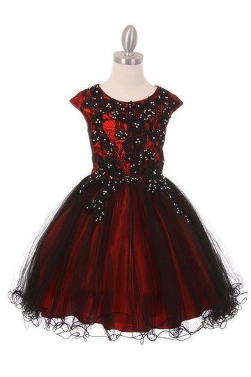 Red Girls Party Dress 