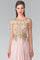 Flower Lace Chiffon Long Prom Dress - The Dress Outlet Elizabeth K