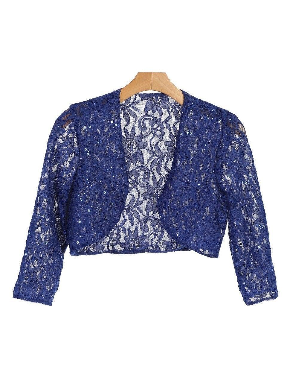 Formal Evening Lace Bolero Jacket - The Dress Outlet Eva Fashion