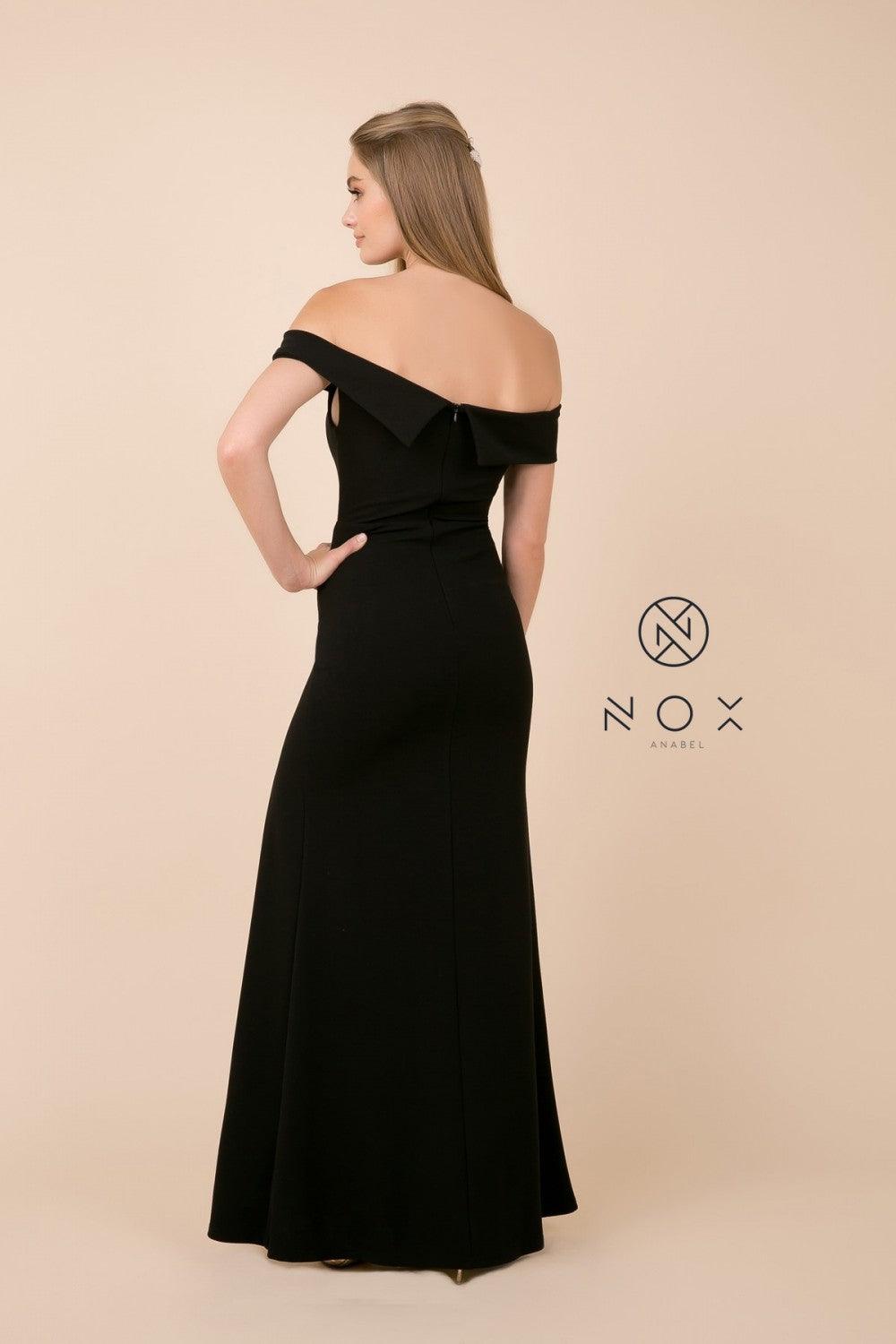 Formal Long Dress Off Shoulder Bridesmaid - The Dress Outlet Nox Anabel