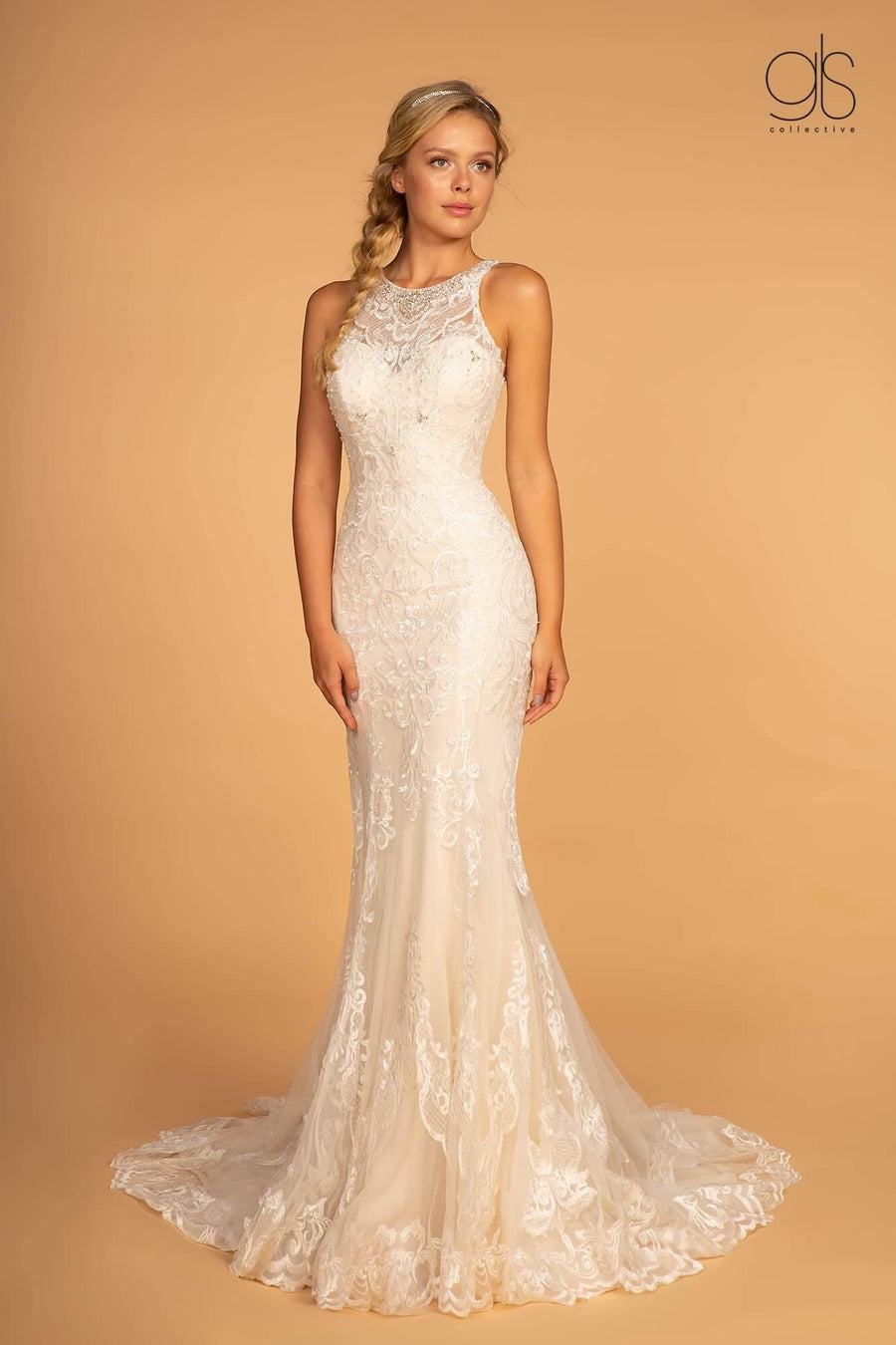 Fitted Long Wedding Dress - The Dress Outlet Elizabeth K