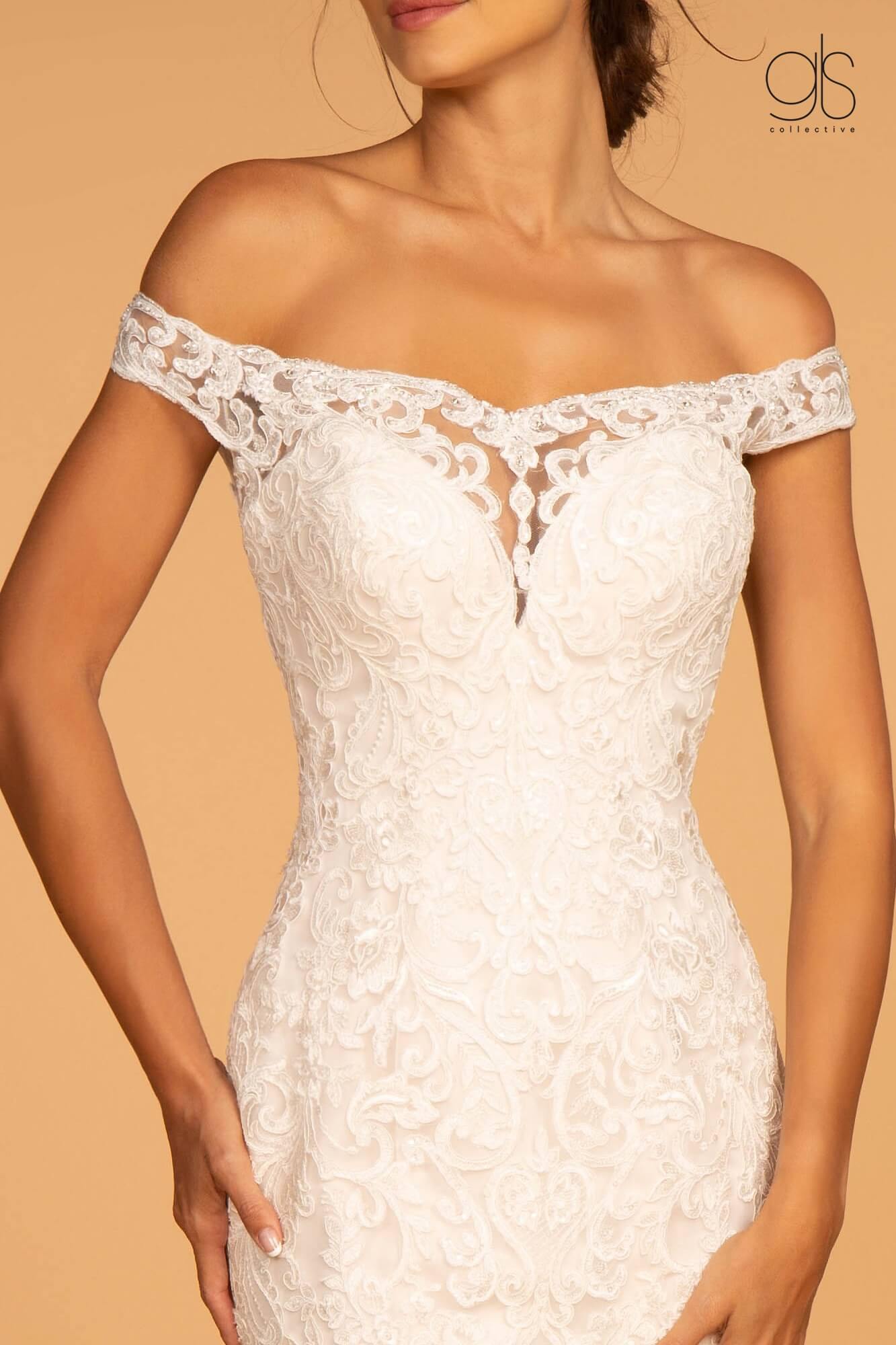 Fitted Long Wedding Dress - The Dress Outlet Elizabeth K