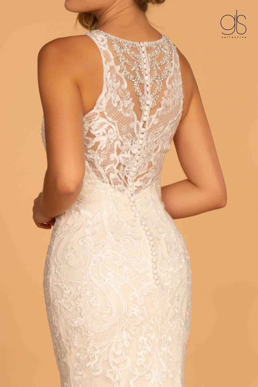 Fitted Long Wedding Dress - The Dress Outlet Elizabeth K