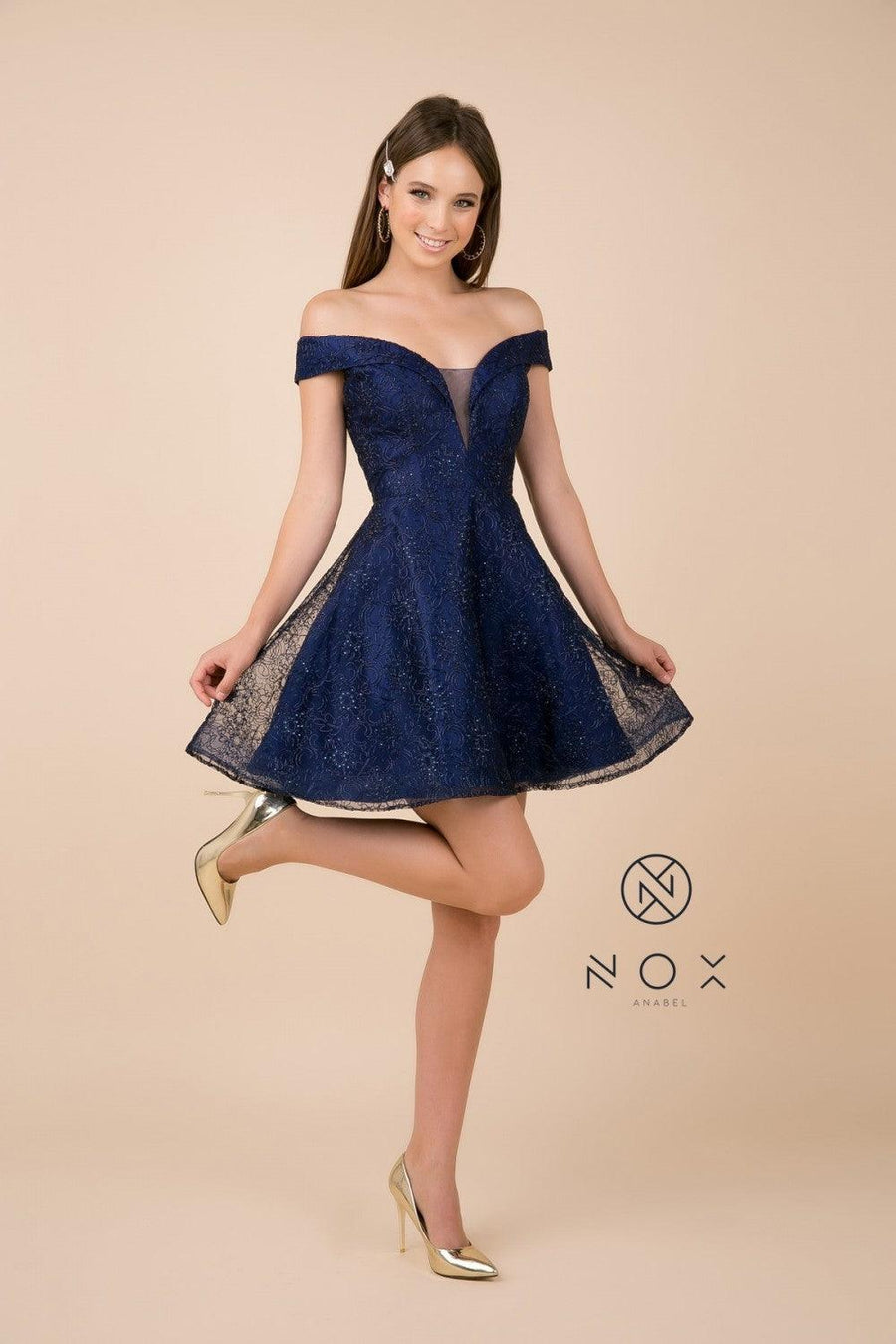 Formal Short Dress Homecoming - The Dress Outlet Nox Anabel