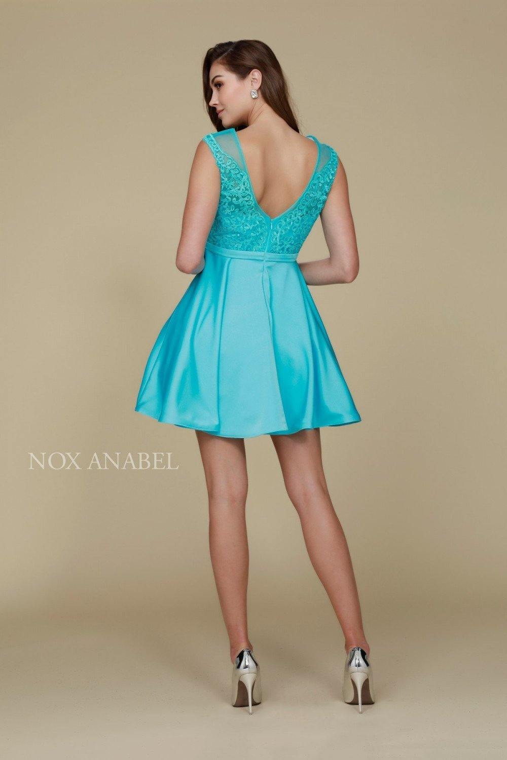 Formal Short Homecoming Cocktail Dress - The Dress Outlet Nox Anabel