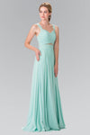 Front Cut-Out Bridesmaid Long Formal Dress - The Dress Outlet Elizabeth K