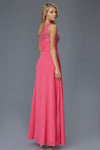 Prom Long Dress One Shoulder Evening Gown - The Dress Outlet Elizabeth K Fuchsia