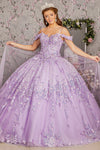 Quinceniera Dresses Detachable Back Drape Quinceanera Ball Gown Lavender