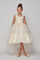 High Low Sequin Embroidered Flower Girls Dress - The Dress Outlet Cinderella Couture