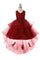 High Low Sequin Embroidered Flower Girls Dress - The Dress Outlet Cinderella Couture