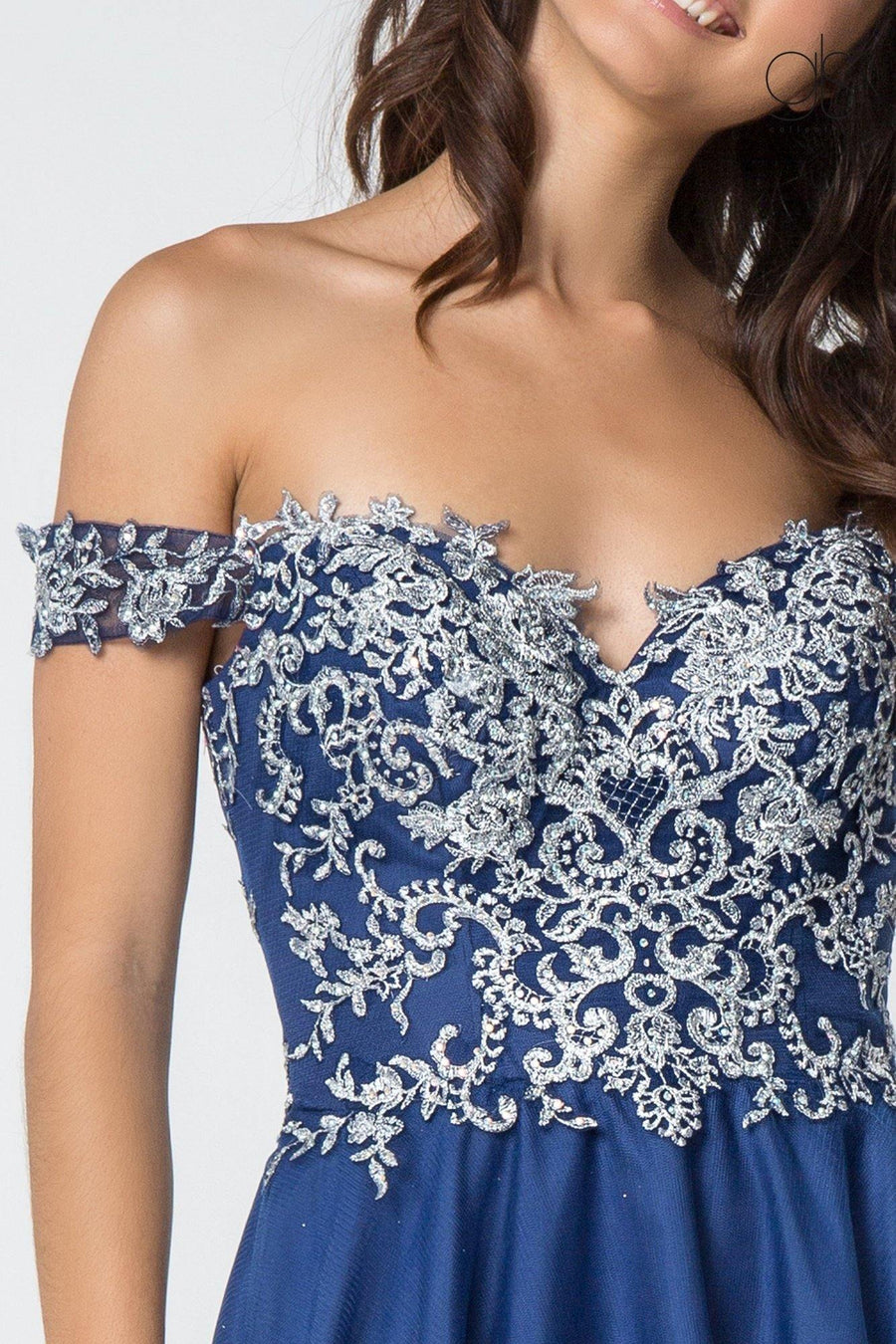 Homecoming Off Shoulder Prom Short Cocktail Dress - The Dress Outlet Elizabeth K