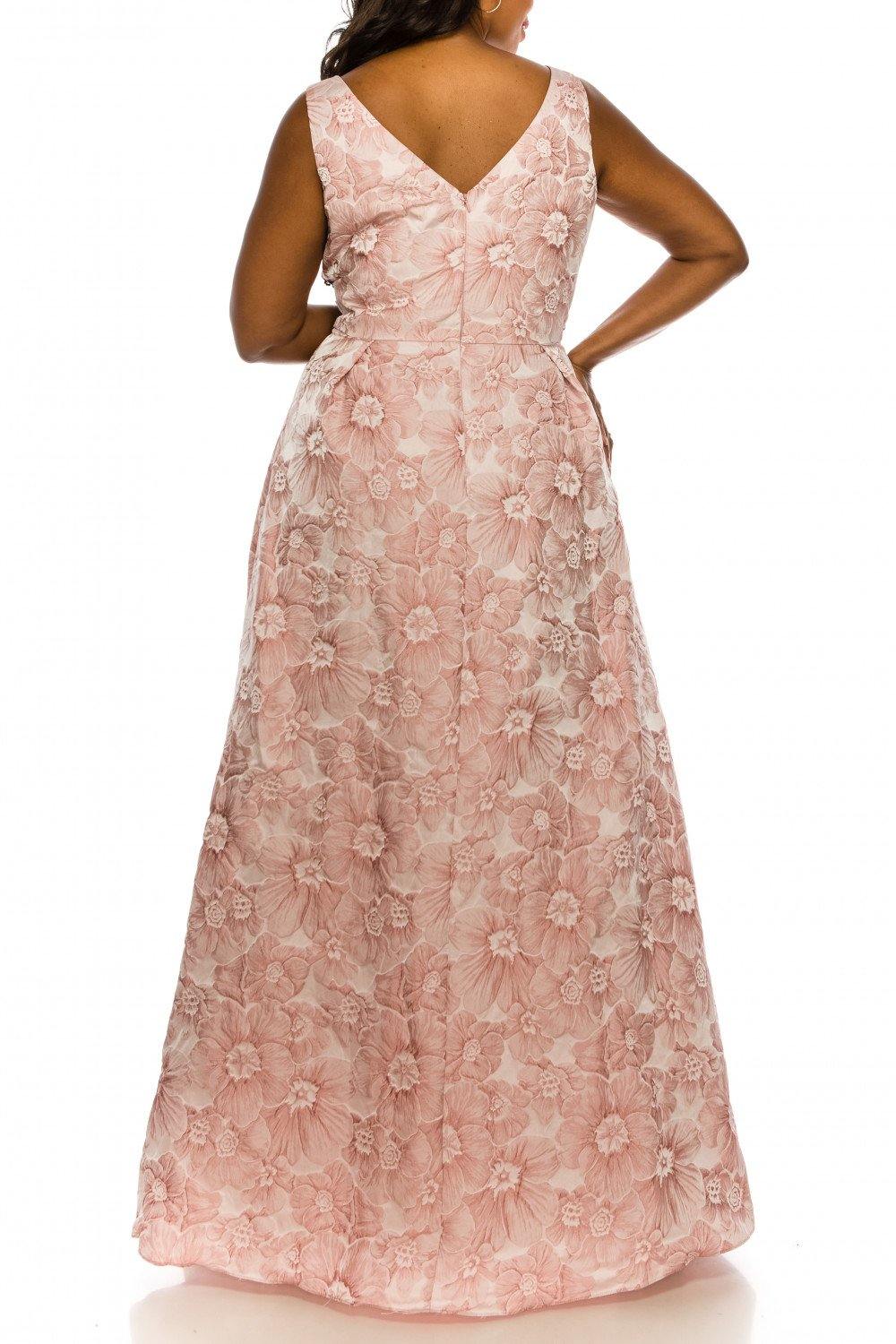 Pink Ignite Evenings Sleeveless Floral Long Gown for 159.99 The Dress Outlet