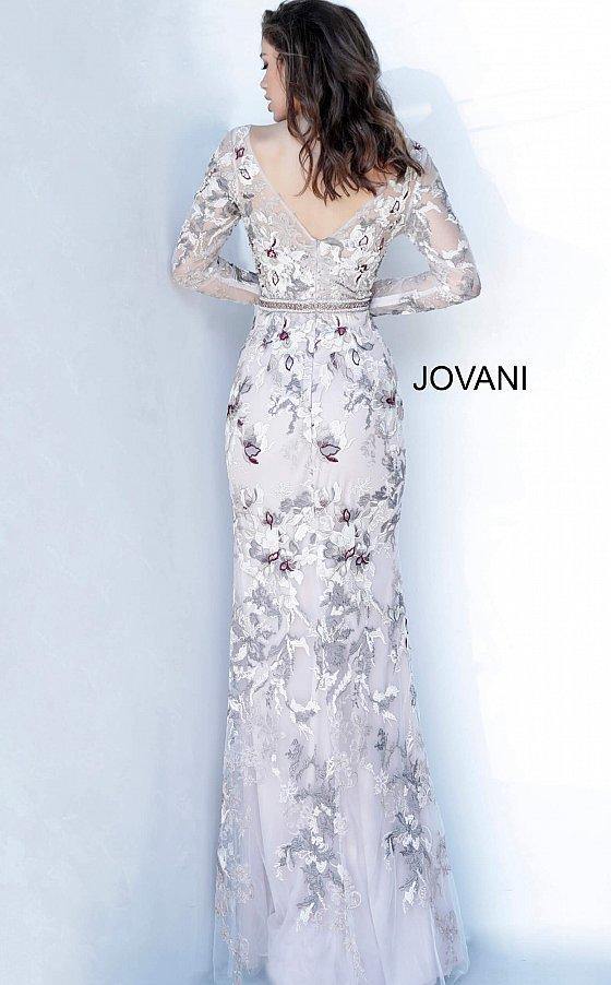 JVN By Jovani Long Formal Floral Lace Gown JVN00818 - The Dress Outlet Jovani