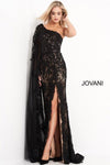 Jovani Long One Shoulder Prom Formal Gown 00866 - The Dress Outlet