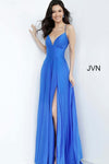 JVN By Jovani Long Formal Prom Gown JVN00903 Royal - The Dress Outlet Jovani