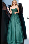 Prom Dresses Jovani 00915 Long Prom Ball Gown Emerald