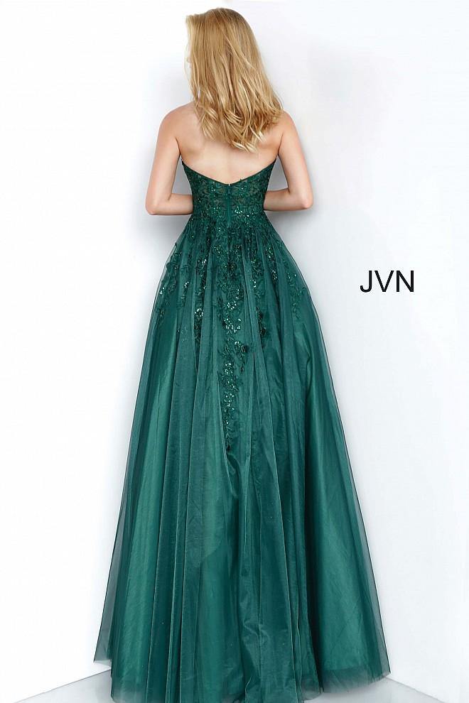 Prom Dresses Jovani 00915 Long Prom Ball Gown Emerald