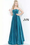 JVN By Jovani Long Formal Prom Gown JVN00969 Teal - The Dress Outlet Jovani