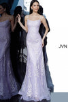 JVN By Jovani Long Formal Prom Dress JVN02012 Lilac - The Dress Outlet Jovani