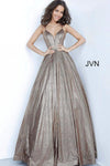 JVN By Jovani Prom Spaghetti Strap Ball Gown JVN02317 - The Dress Outlet Jovani