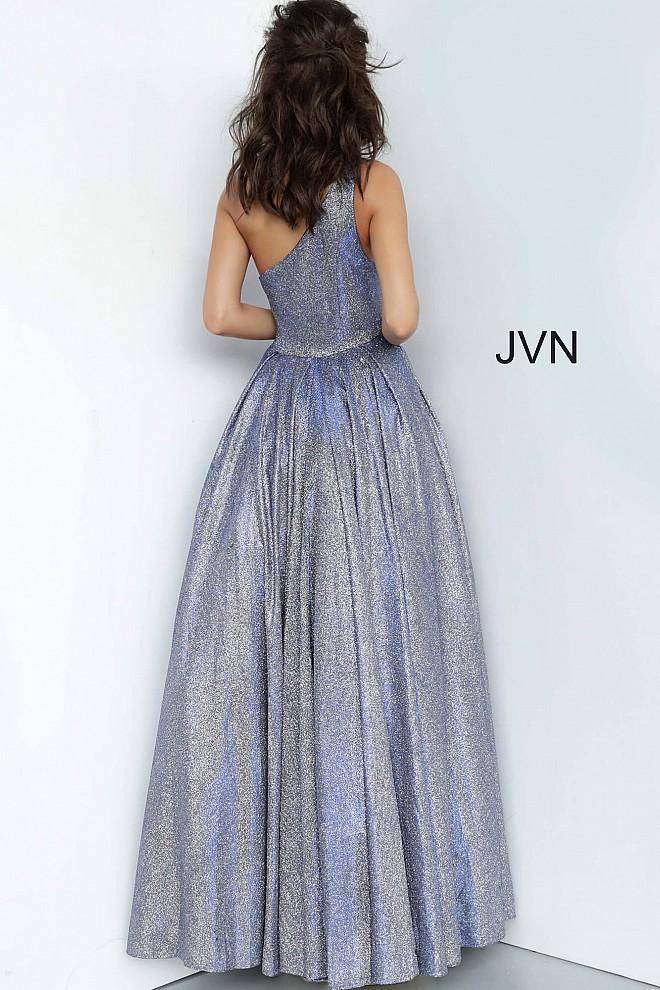 JVN By Jovani Long Formal Prom Gown JVN02541 Royal - The Dress Outlet Jovani