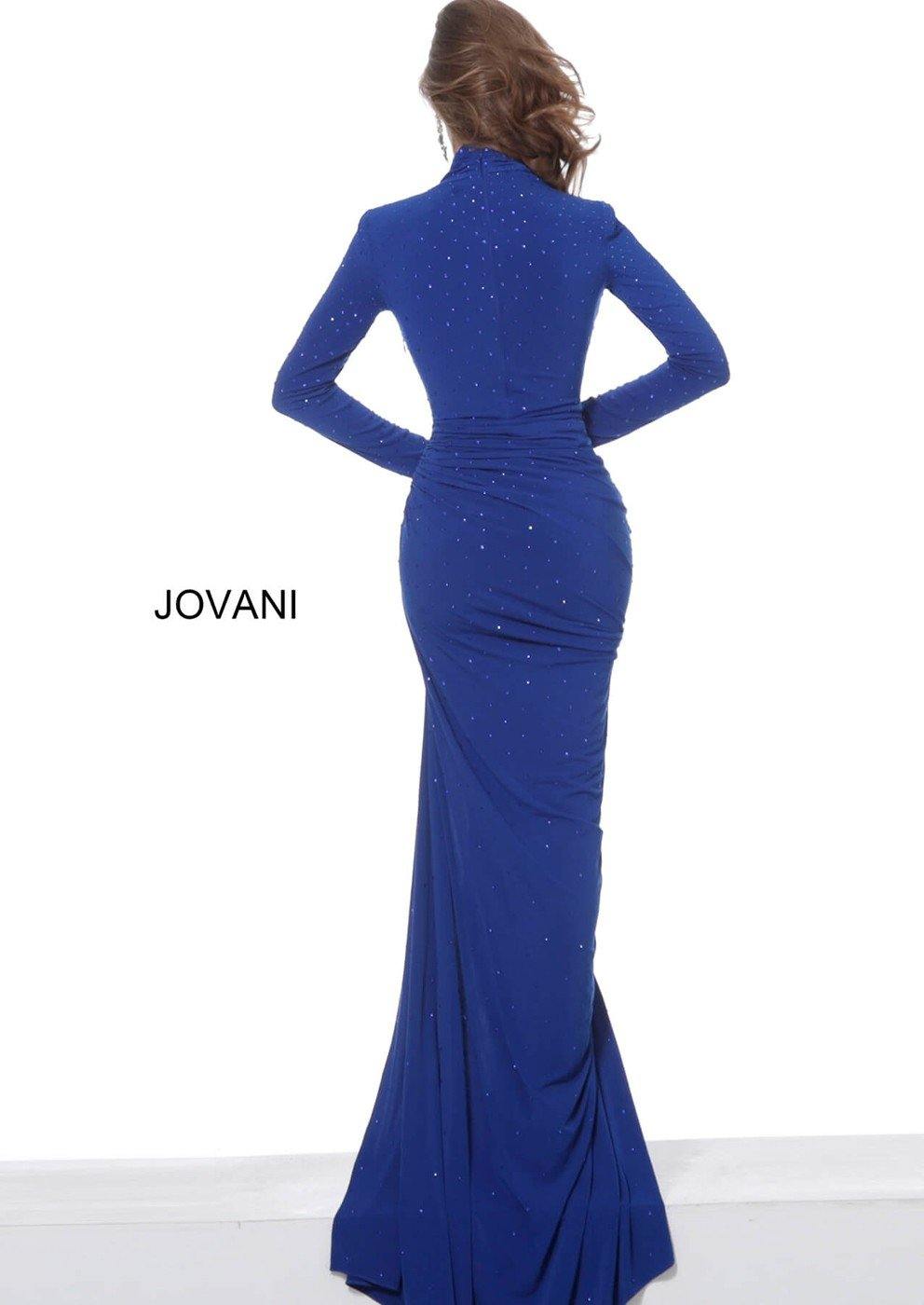 Jovani High Neck Long Fitted Prom Dress JVN02566 - The Dress Outlet