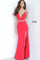 JVN By Jovani Long Fitted Prom Dress JVN02712 Red - The Dress Outlet Jovani