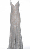 Jovani Long Formal Metallic Dress 02906 - The Dress Outlet