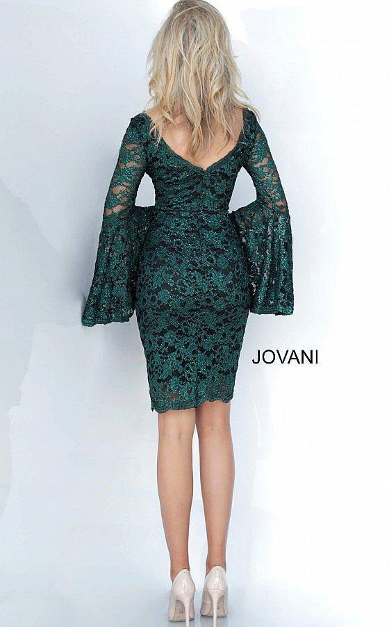 JVN By Jovani Short Cocktail Lace Dress JVN03351 - The Dress Outlet Jovani