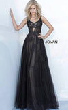 JVN By Jovani Long Sleeveless Prom Dress JVN1025 - The Dress Outlet Jovani