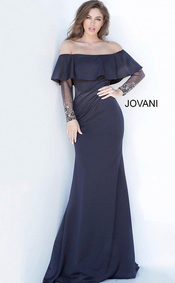 JVN By Jovani Long Formal Evening Dress JVN1152 - The Dress Outlet Jovani