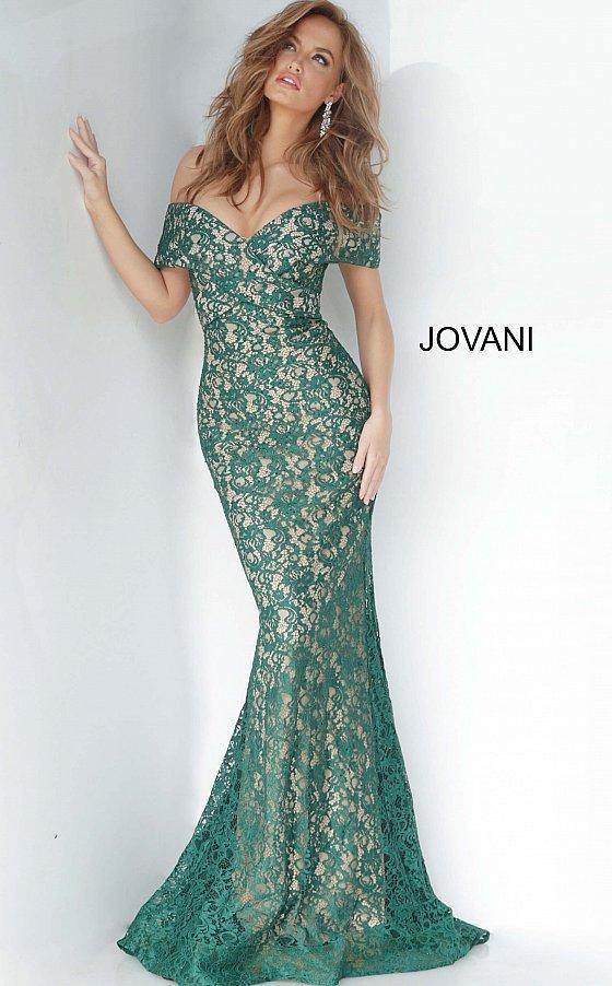 JVN By Jovani Long Formal Mermaid Lace Gown JVN1974 - The Dress Outlet Jovani