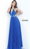 JVN By Jovani Long Formal Pleated Prom Gown JVN2089 - The Dress Outlet Jovani